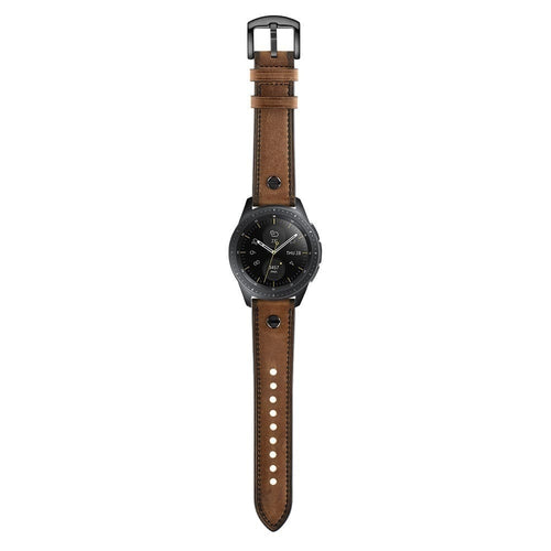 Bracelet cuir avec vis  Coros Apex 2 (marron foncé)