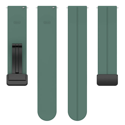 Coros Apex 2 D-Buckle Silicone Strap (Dark Green)