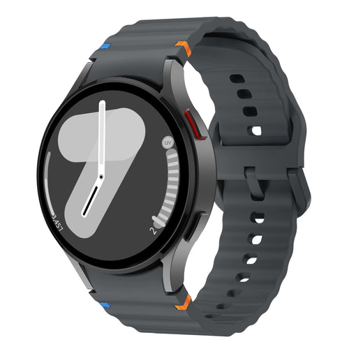 Bracelet ondulés Samsung Galaxy Watch 4 44mm 7 - 40mm (graphite)