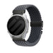 Bracelet tressé boucle en P Garmin Instinct (gris foncé avec noir)
