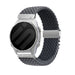 Bracelet tressé boucle en P Garmin Instinct (gris foncé avec argent)