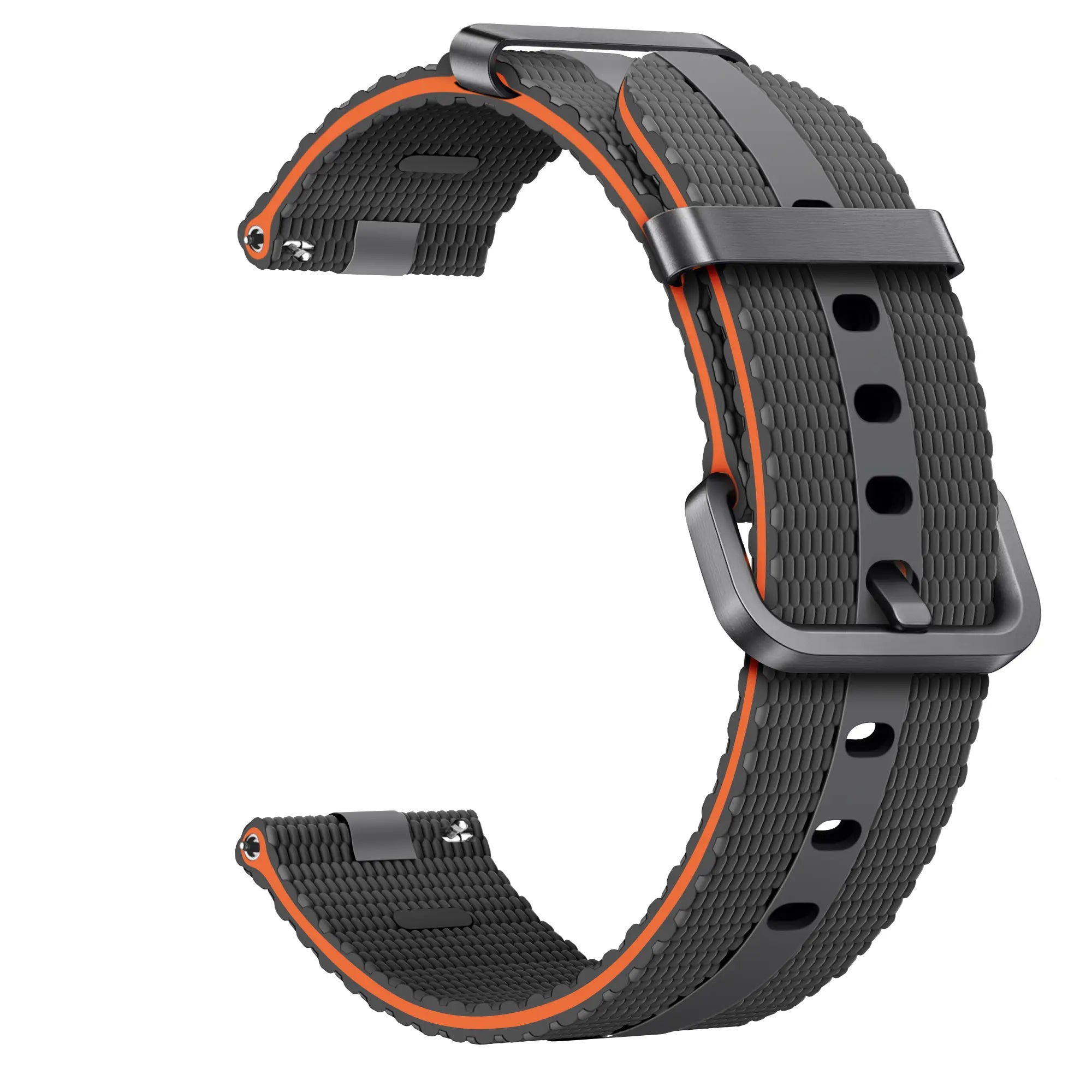Bracelet active silicone Coros Pace 2 (gris foncé/orange)