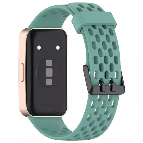 Bracelet silicone air Huawei Band 10 (vert pin)
