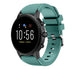 Bracelet silicone Fossil Gen 4 Explorist HR (vert-bleu)