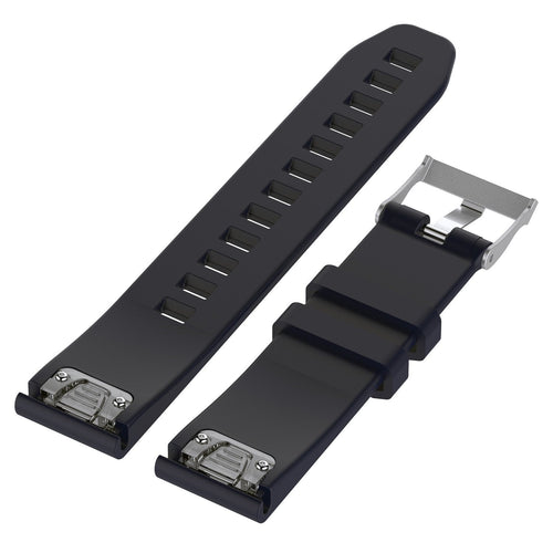 Bracelet silicone brillante Garmin Quatix 8 - 47mm (bleu foncé)