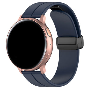 Bracelet silicone avec boucle Withings ScanWatch 2 - 42mm (bleu foncé)