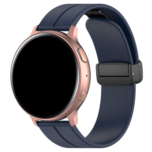 Bracelet silicone avec boucle Withings ScanWatch 2 - 42mm (bleu foncé)