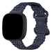 Fitbit Versa 4 Patterned Silicone Strap (Dark Blue)