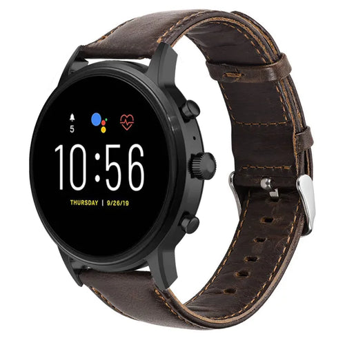 donkerbruin-leren-bandje-fossil-gen-5