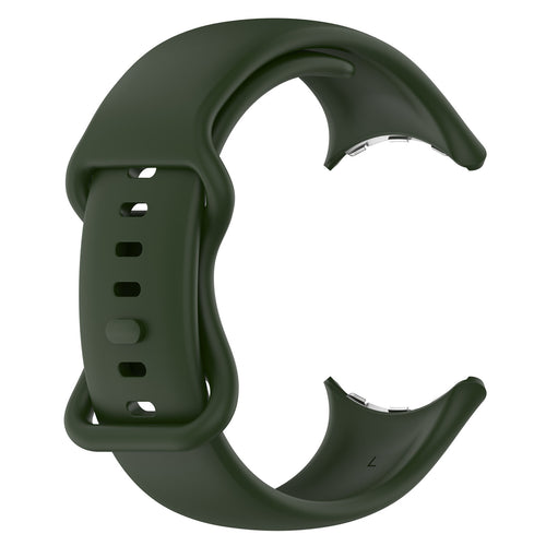 Google Pixel Watch 4 - 45mm Silicone Classic Strap (Dark Green)