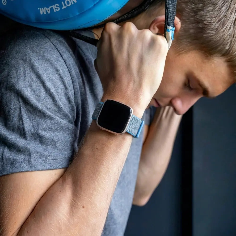 Fitbit Versa-Versa 2 Nylon Strap (Blue)