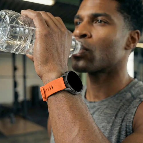 Bandz Garmin Vivomove 3s Silicone Strap 'Deluxe' (Orange)