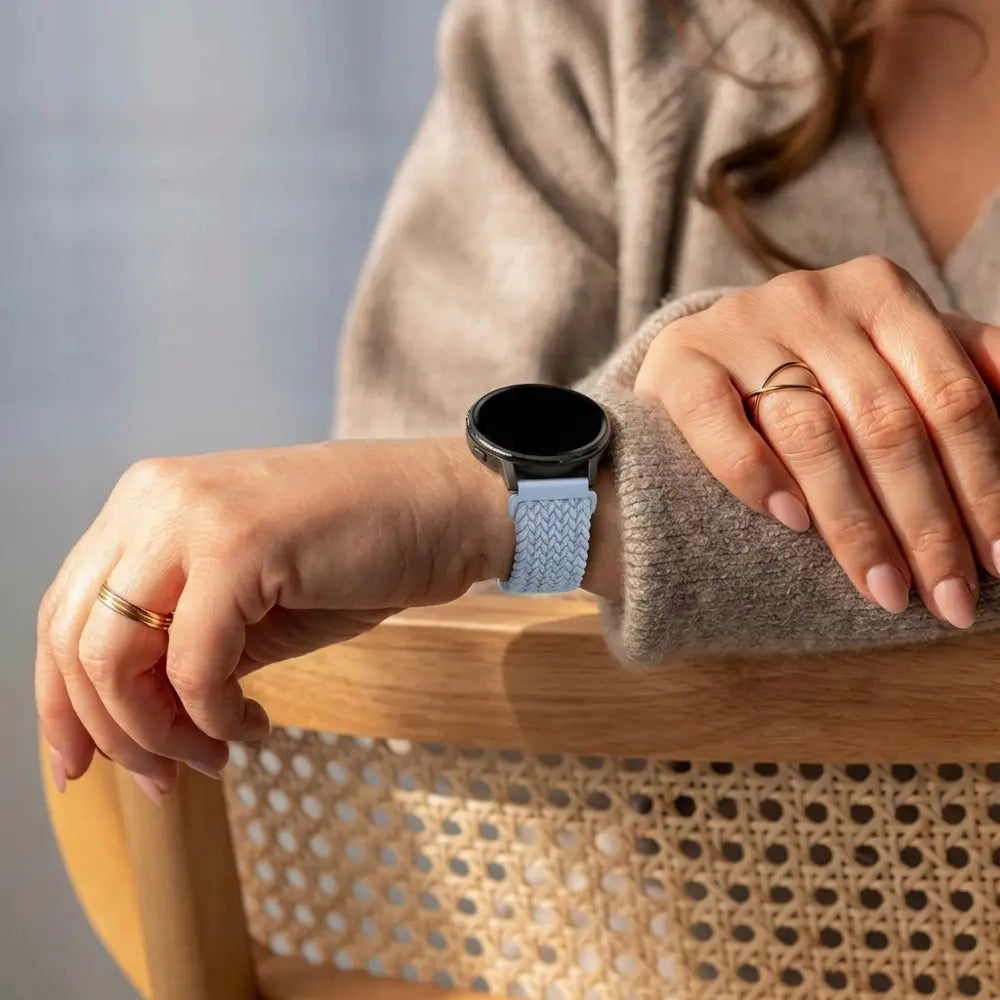 Bandz Garmin Approach S40 Braided Strap 'Parachute' (Light Blue)