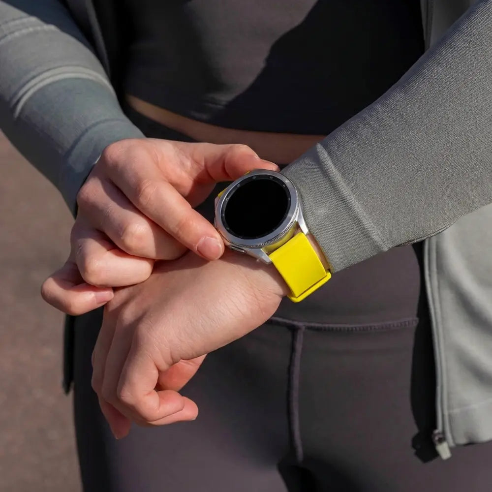 Fossil Gen 4 Explorist (HR) Sport Strap (Yellow)