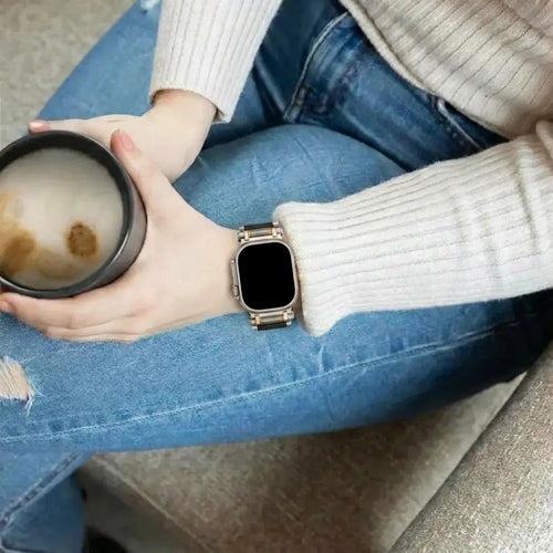 Bandz Apple Watch Ultra Nylon Strap 'Explorer' (Black with Titanium)