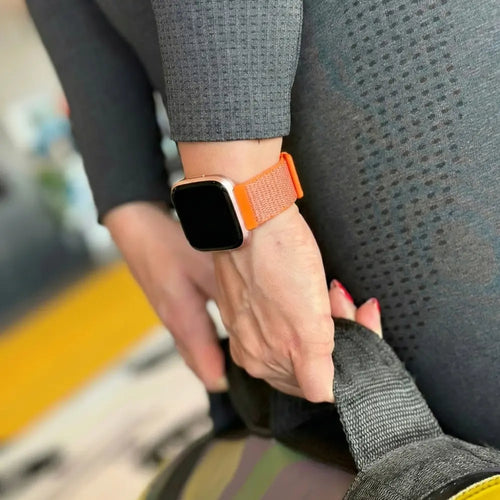 Fitbit Versa-Versa 2 Nylon Strap (Orange)
