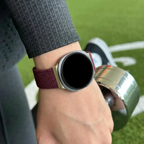 Bandz Bracelet tissé magnétique Samsung Galaxy Watch 8 - 44mm (bordeaux)