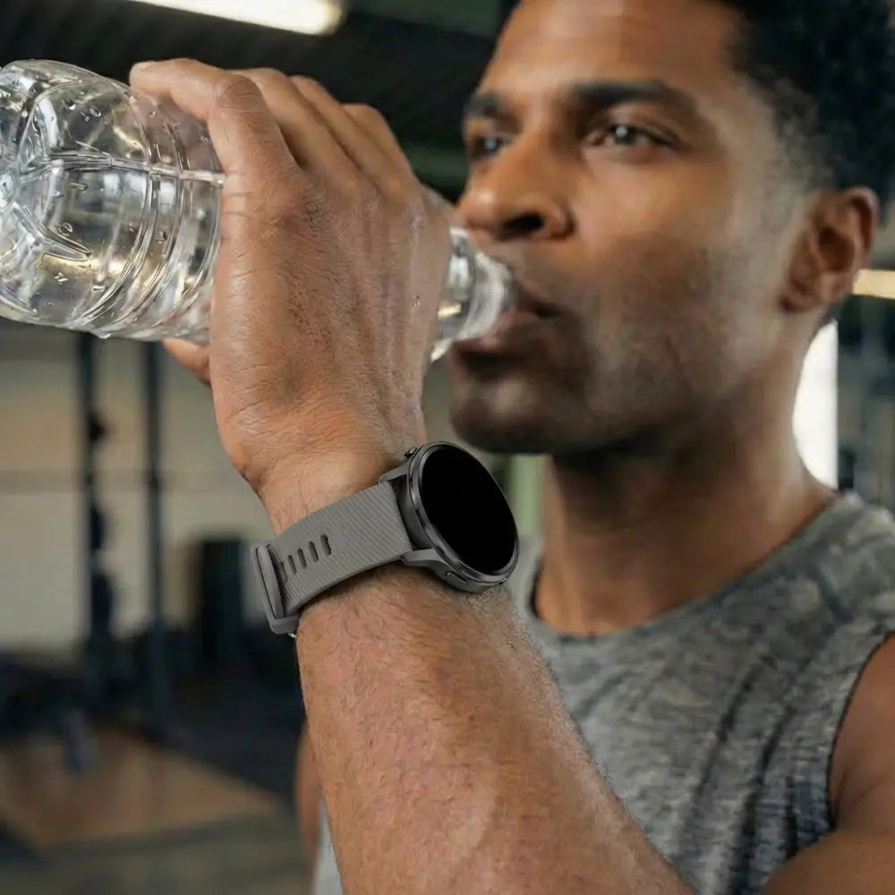 Bandz Garmin Vivoactive 4s Silicone Strap 'Deluxe' (Dark Grey)