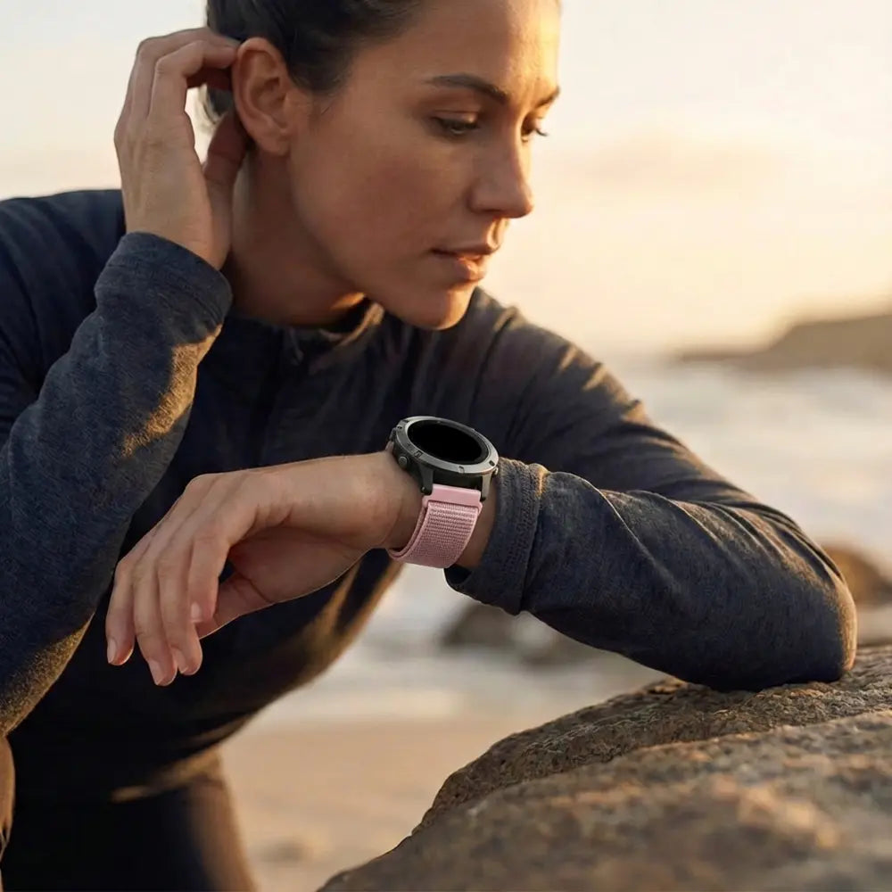 Garmin Fenix 5s / 6s nylon band (pink sand)