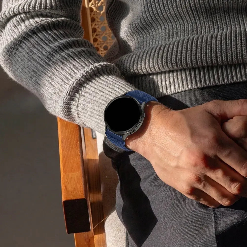 Bandz Bracelet tressé 'Parachute' Garmin Approach S42 (bleu)