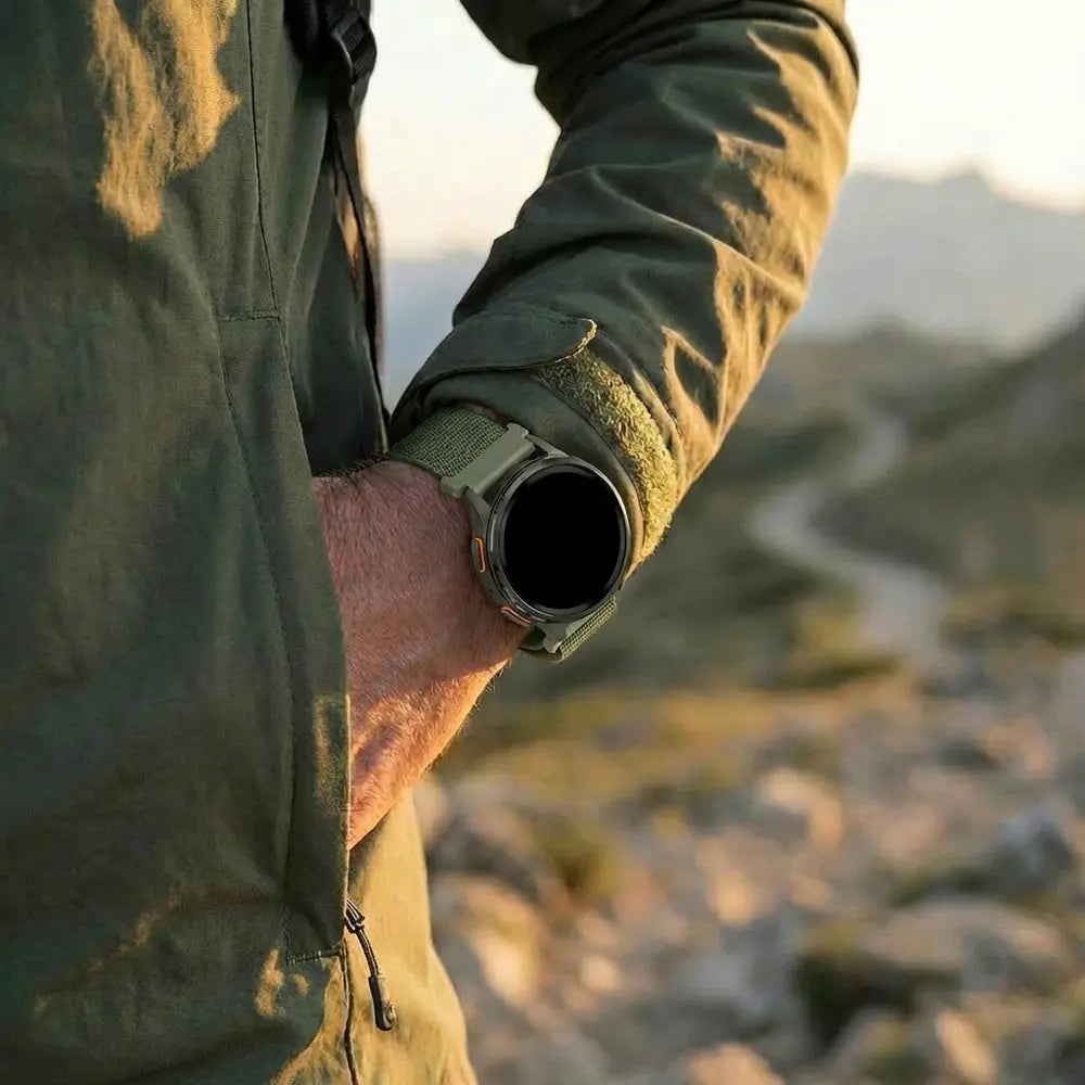 Bandz Samsung Galaxy Watch 7 - 40mm Alpine Nylon Strap (Olive)