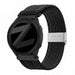 Bandz Bracelet nylon tressé Garmin Forerunner 165 (noir)