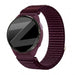 Bandz Bracelet nylon ondulé Garmin Forerunner 165 (violet foncé)