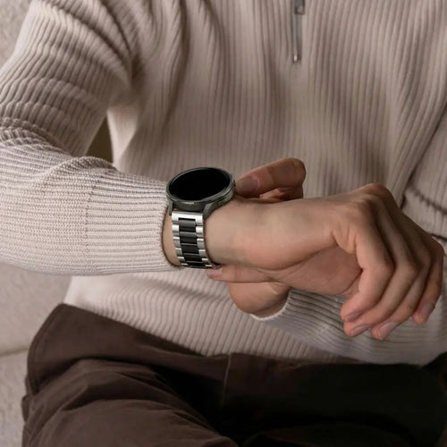 Bandz Garmin Forerunner 245 Steel Strap 'Classic' (Silver/Black)