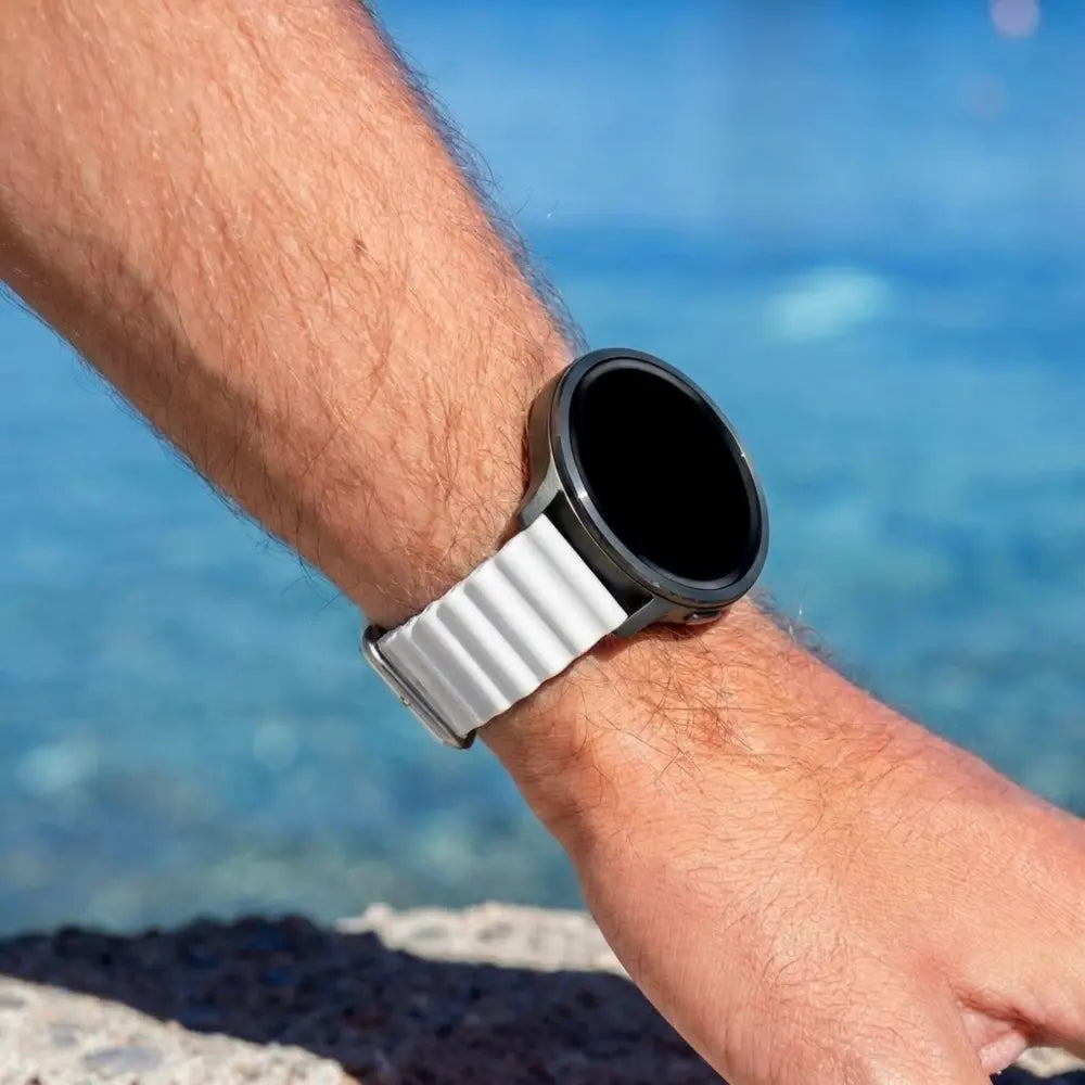 Bandz Garmin Vivoactive 6 Ocean Strap 'Classic' (White)
