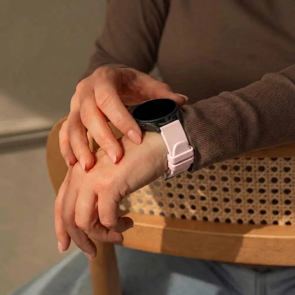 Bandz Bracelet silicone 'Classic' Garmin Vivomove 3s (rose clair)