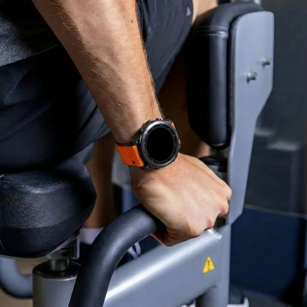 Garmin Fenix 7 Hybrid Nylon Strap (Orange)