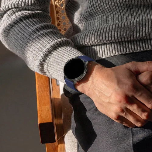 Bandz Bracelet silicone 'Classic' Garmin Venu 4 - 41mm (bleu foncé)