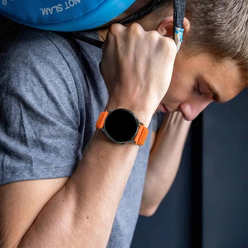 Bandz Garmin Vivoactive 5 Nylon Strap 'Wave' (Orange)