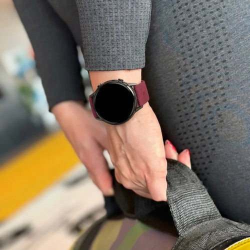Bandz Garmin Vivoactive 4s Silicone Strap 'Deluxe' (Wine Red)