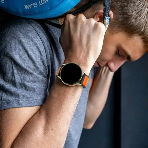 Samsung Galaxy Watch 7 - 44mm Diamond Sport Strap (Orange-Black)