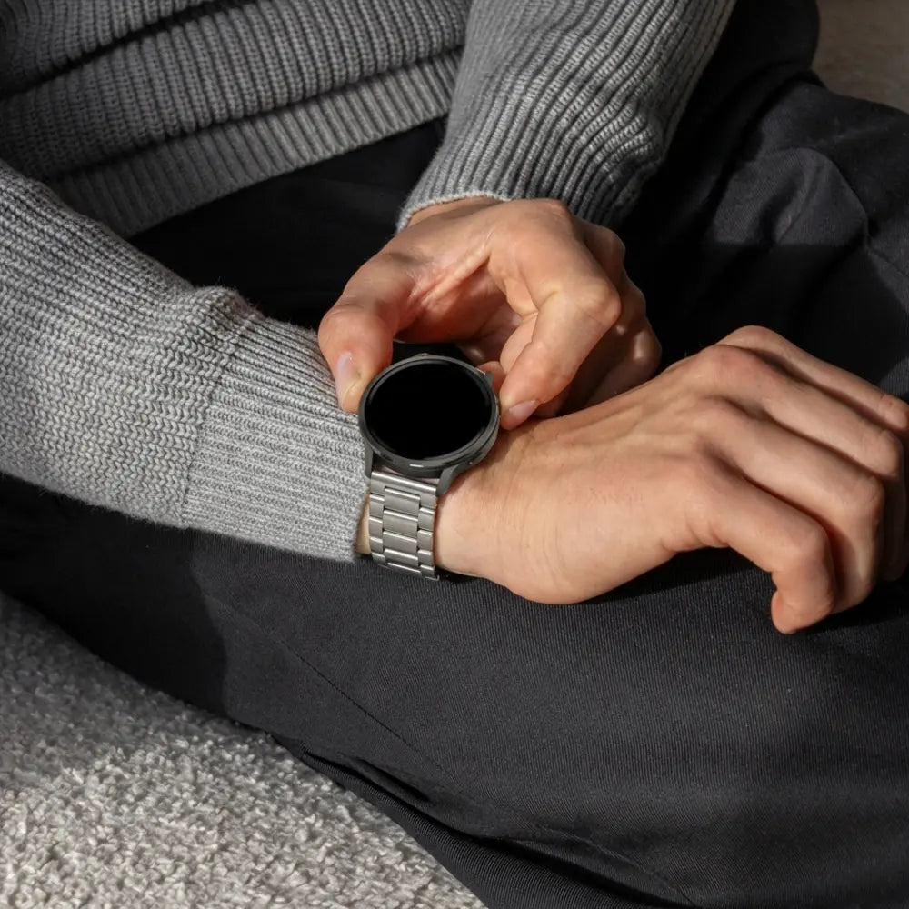 Bandz Bracelet acier 'Classic' Garmin Vivomove 3s (argent)