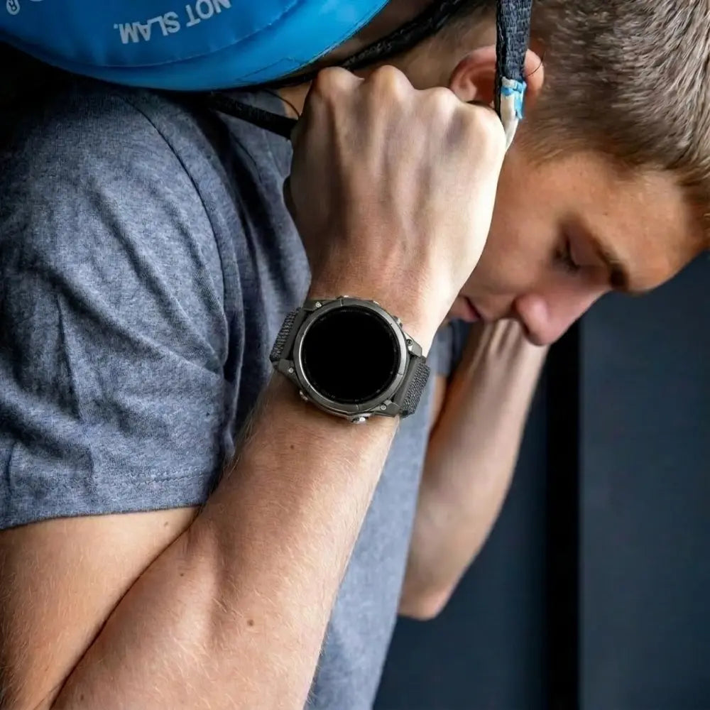 Garmin Forerunner 955 Premium Nylon Strap (Dark Grey)