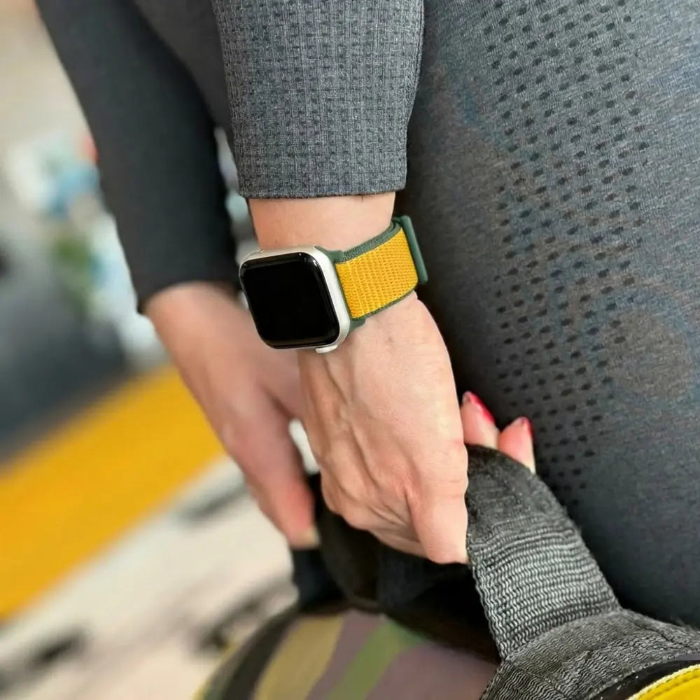 Apple Watch Nylon Loop Strap (Yellow)