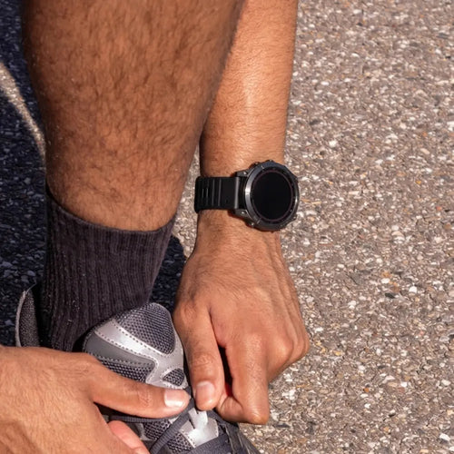 Garmin Forerunner 965 outdoor siliconen band (zwart)
