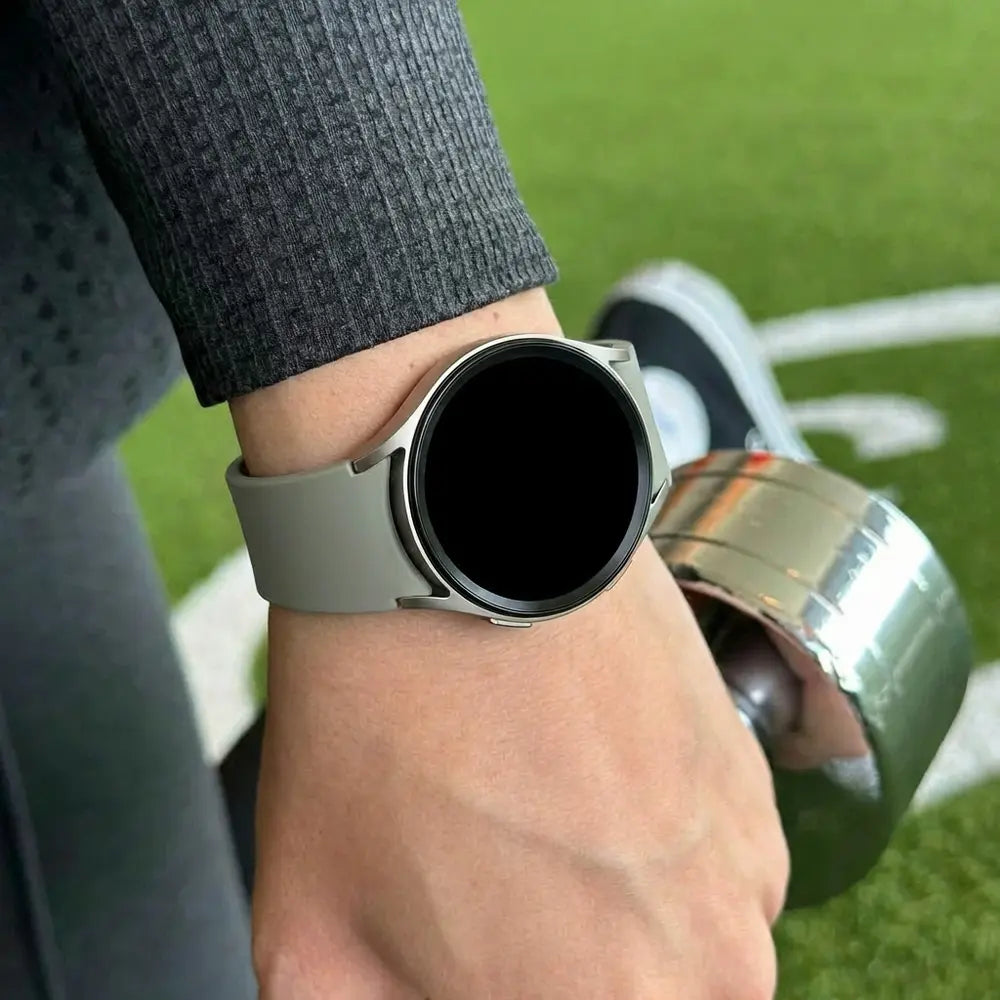 Bandz Samsung Galaxy Watch 7 - 44mm Sport Strap 'Easy Fit' (Light Grey)