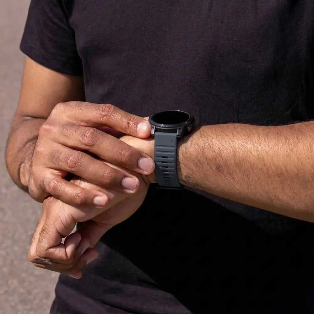 Garmin Forerunner 965 Outdoor Silicone Strap (Grayblue)