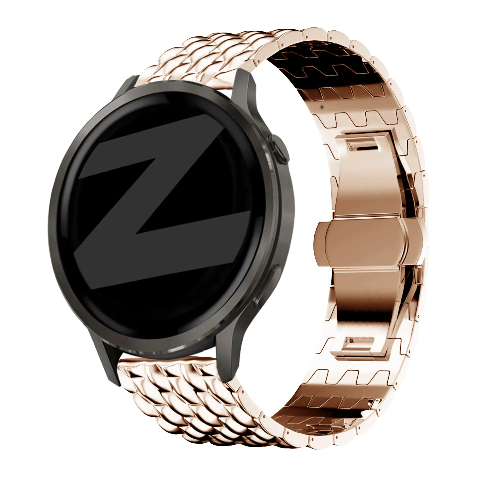 Bandz Garmin Bounce 2 Steel Strap 'Dragon' (Rose Gold)