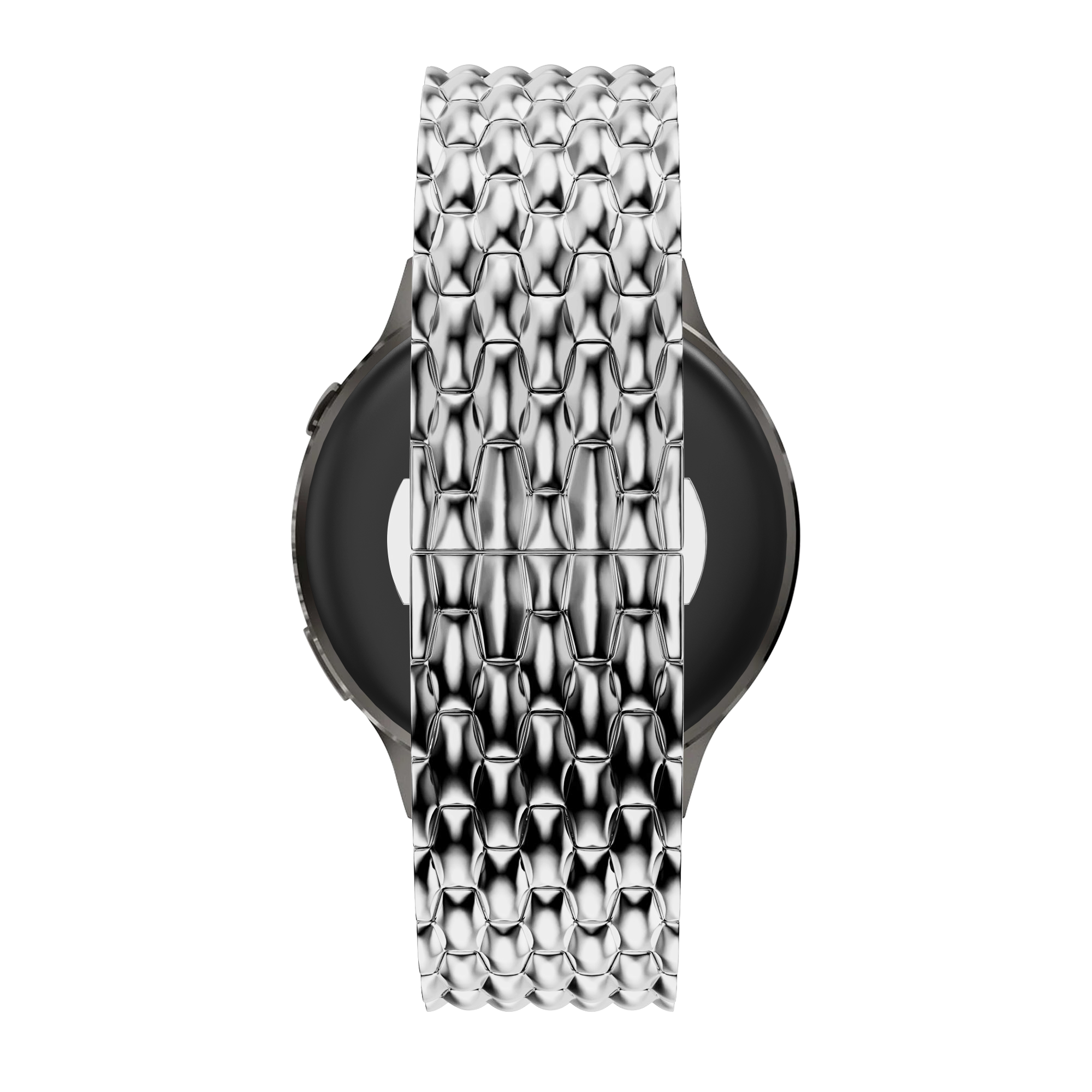 Bandz Bracelet acier 'Dragon' Garmin Approach J1 (argent)