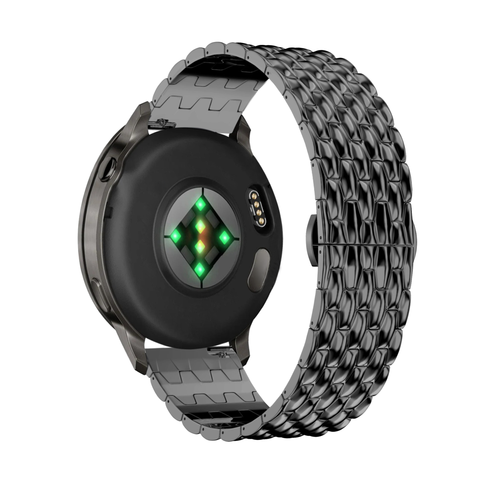 Bandz Bracelet acier 'Dragon' Garmin Bounce 2 (noir)