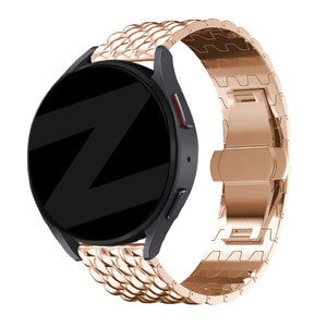 Bandz Bracelet acier 'Dragon' Garmin Approach S50 (rose or)