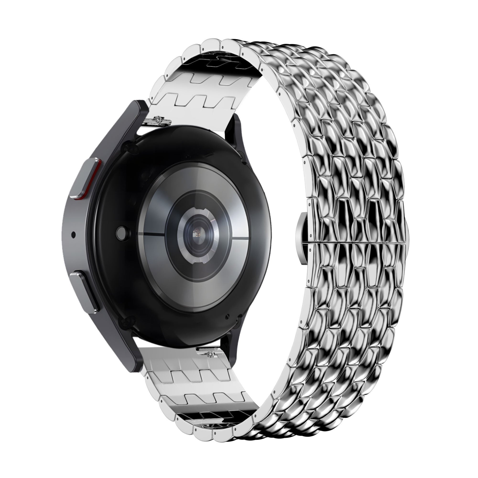 Bandz Bracelet acier 'Dragon' Garmin Forerunner 245 (argent)