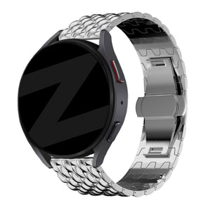 Bandz Bracelet acier 'Dragon' Garmin Vivomove Sport (argent)