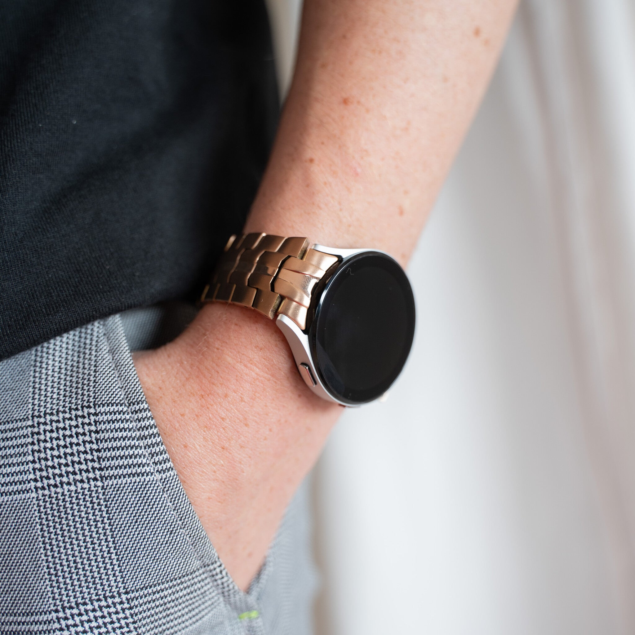 Bracelet acier fer Samsung Galaxy Watch 7 - 44mm (or rose)