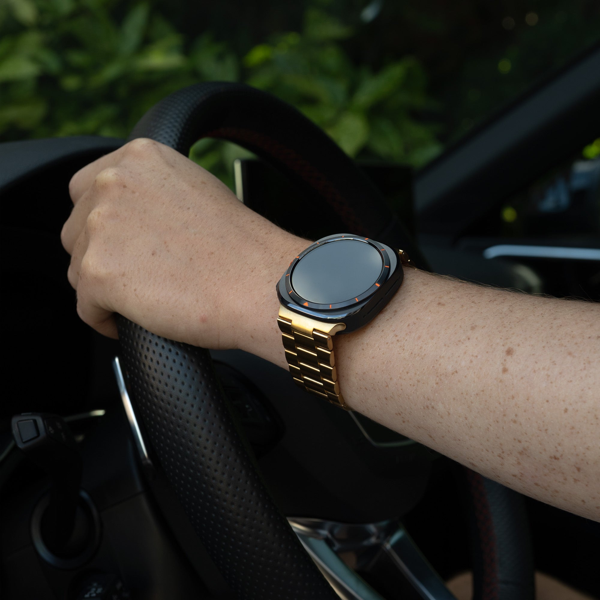 Bracelet acier Samsung Galaxy Watch Ultra (or)