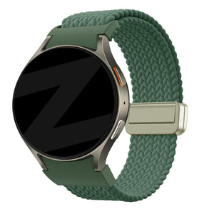 Bandz Bracelet trensé 'Easy Fit' Samsung Galaxy Watch 5 - 44mm (vert)